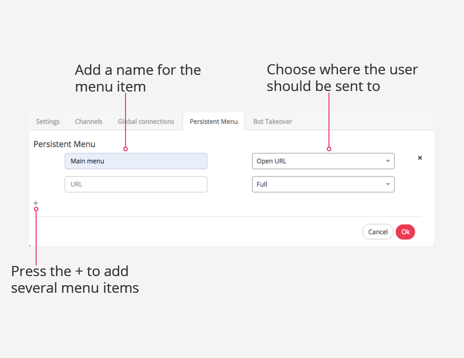 Add A Persistent Menu To Your Chat - Premium Vintage Pattern Gallery - Mobile